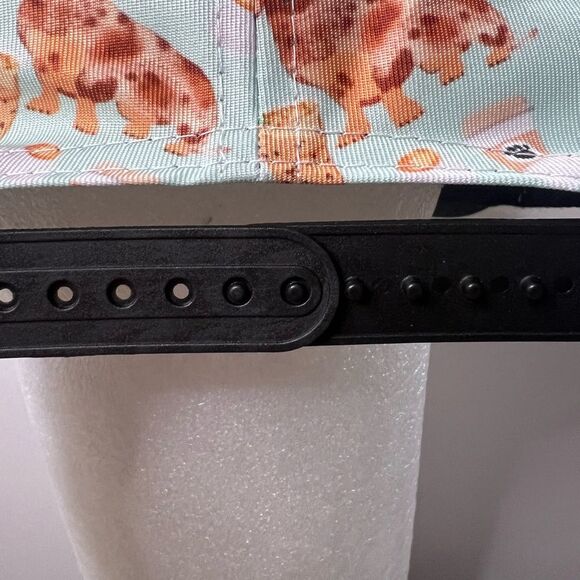 New Dachshund and Coffee pattern flat brim adjustable SnapBack hat cap petlover - Picture 5 of 10